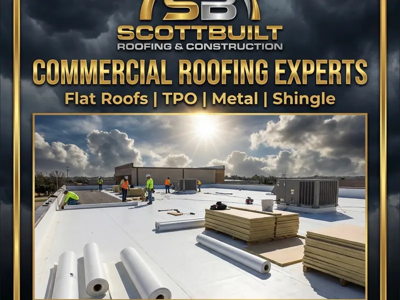 Commercial Roofing services in Oklahoma City by ScottBuilt