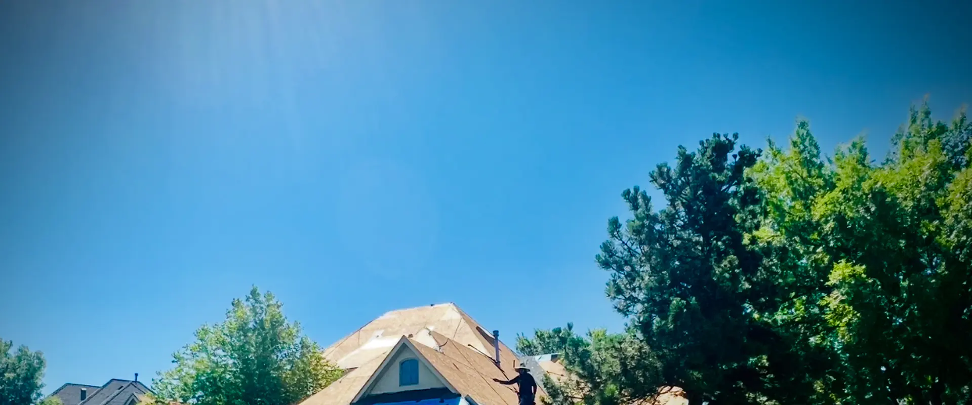 ScottBuilt crew working on a roof replacement